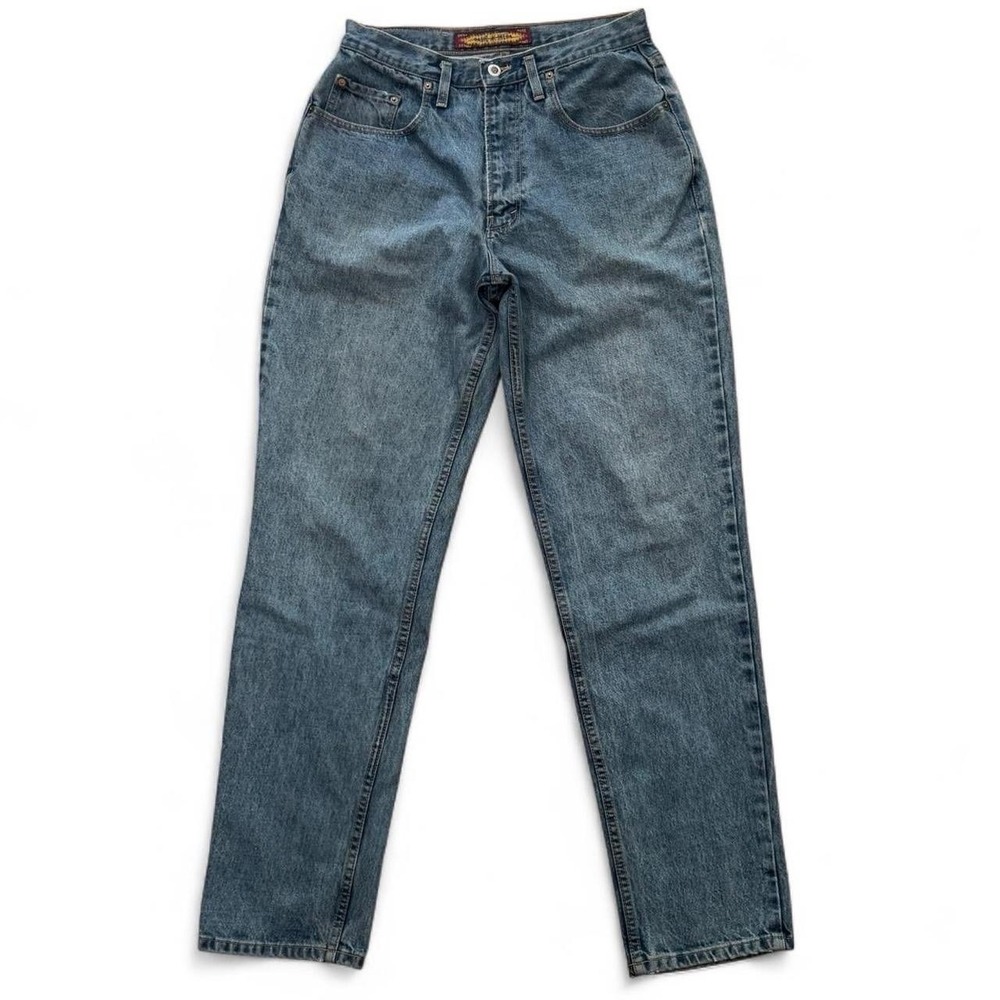 Vintage 90s Ikeda Blue Wash Denim Jeans Waist 30x32